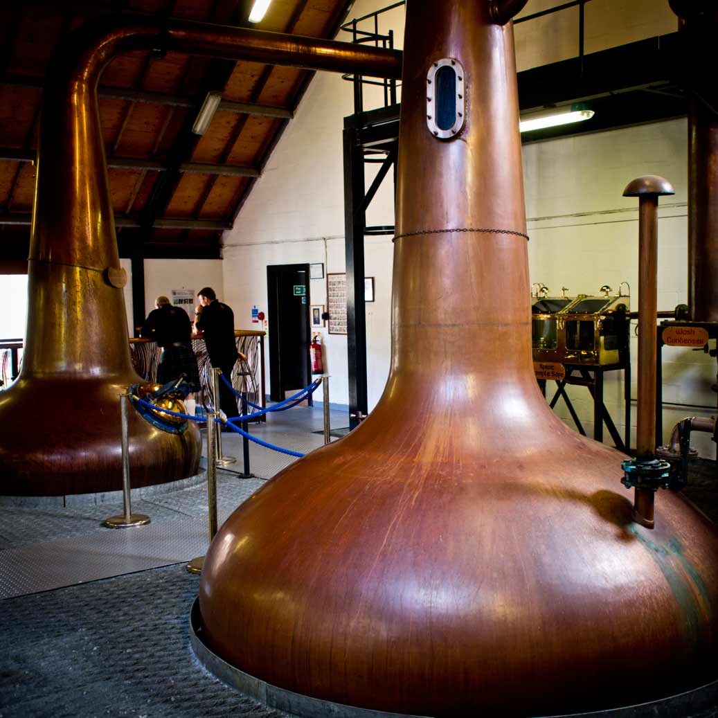 The stills at the Arran distillery