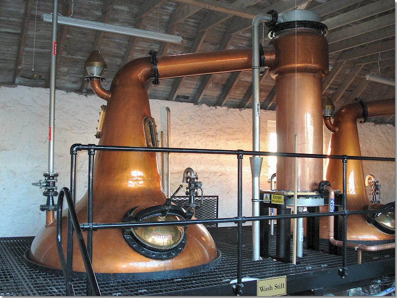 The stills at the Daftmill distillery