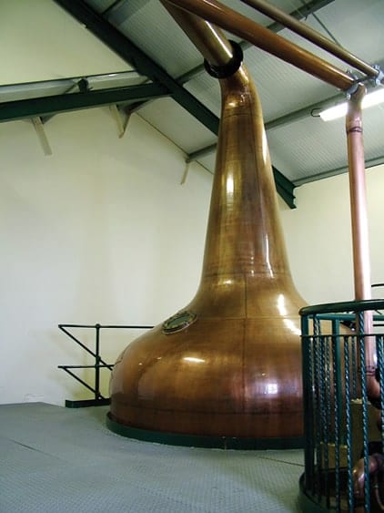 The still room at the Scapa distillery on the Island of Orkney