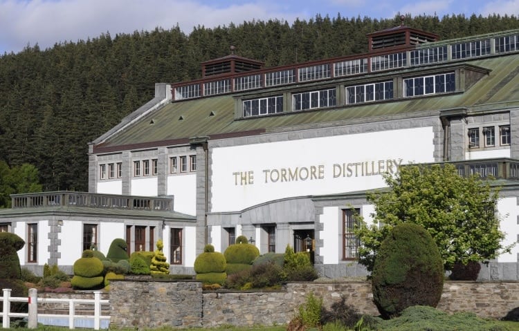 The Tormore Distillery in the Speyside