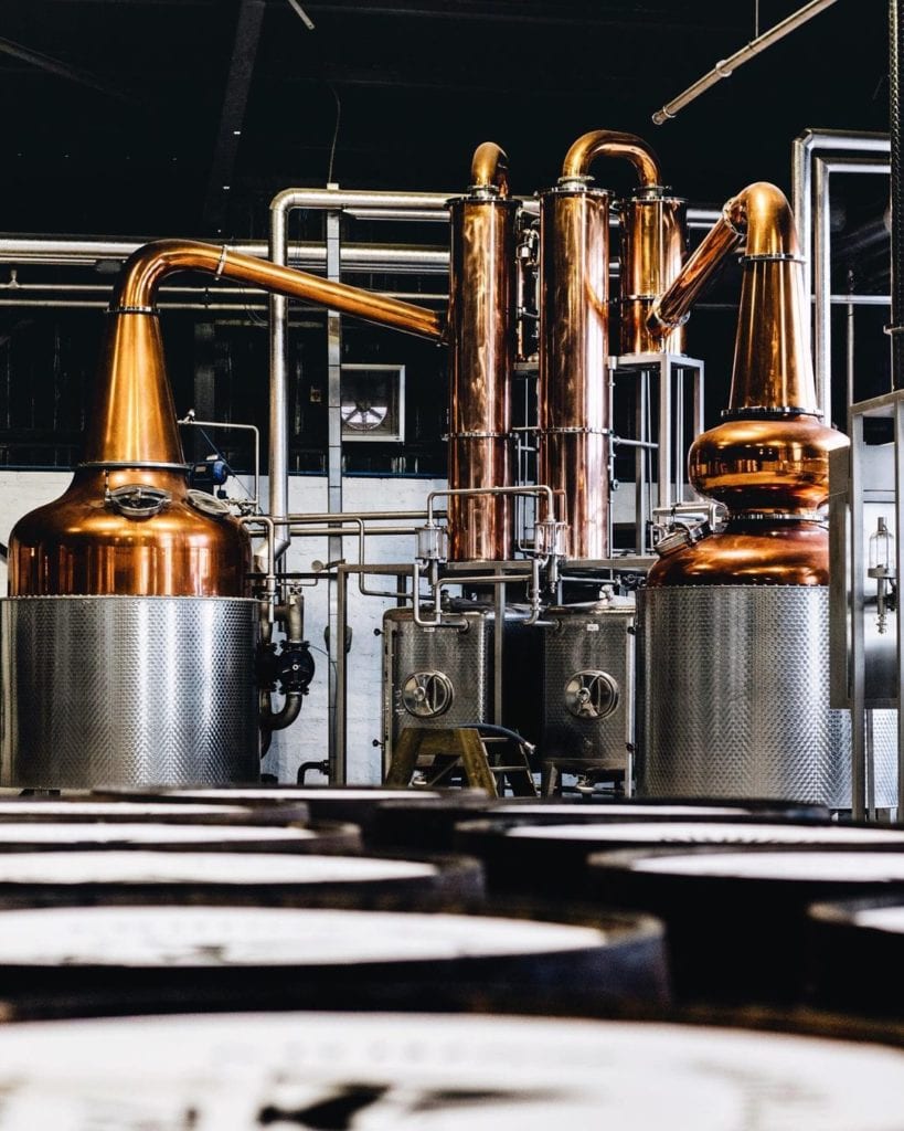 The stills at the Arbikie distillery