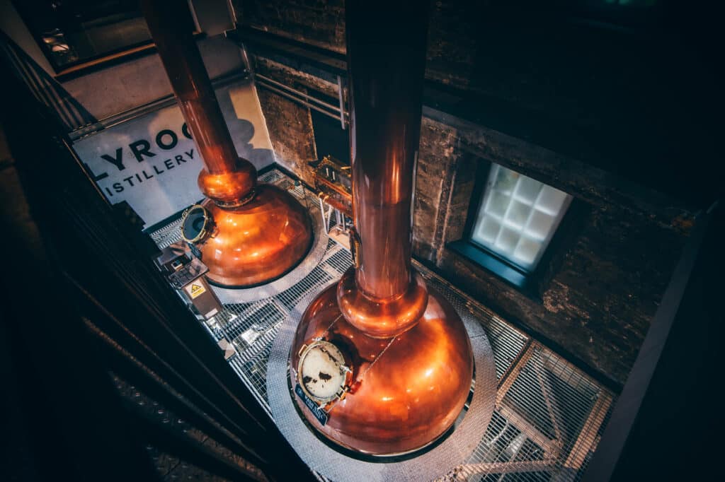 The stills at Holyrood, seen from above